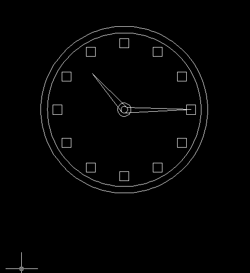 CAD定数等分画钟表教程