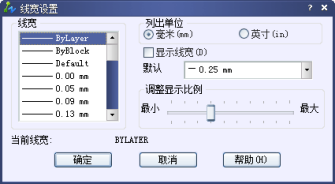 CAD图层线宽改不了怎么办