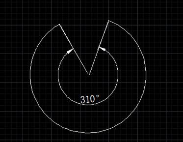 CAD中如何标注大于180度的角度