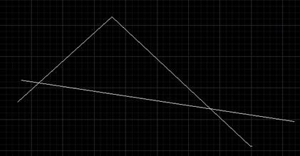 CAD中如何快速使两直线相交
