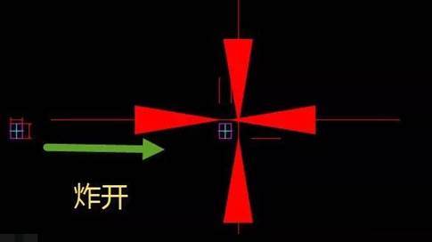 为什么CAD图块炸开后里面的标注箭头变得很大