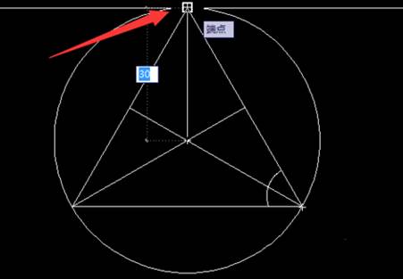 CAD中如何画三角形的外接圆