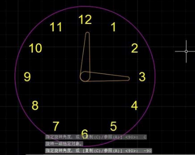 用CAD软件简单绘制一个时钟