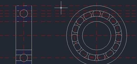 CAD画深沟球轴承技巧