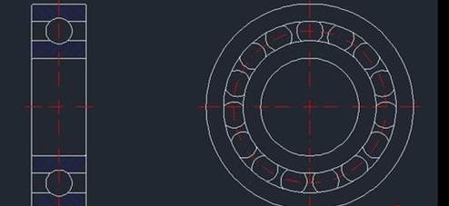 CAD画深沟球轴承技巧