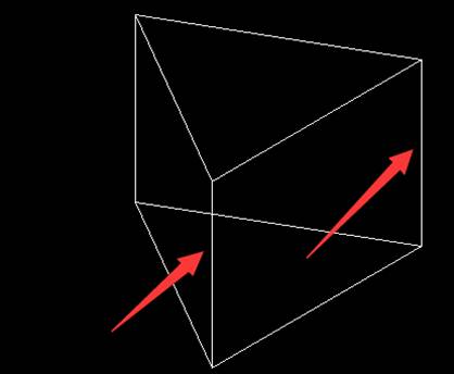 CAD怎么绘制一个立体的三角柱?
