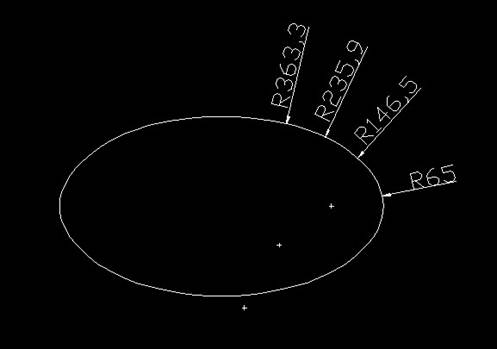 在CAD里面给椭圆标注半径的方法