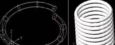 CAD应用：弹簧的绘制
