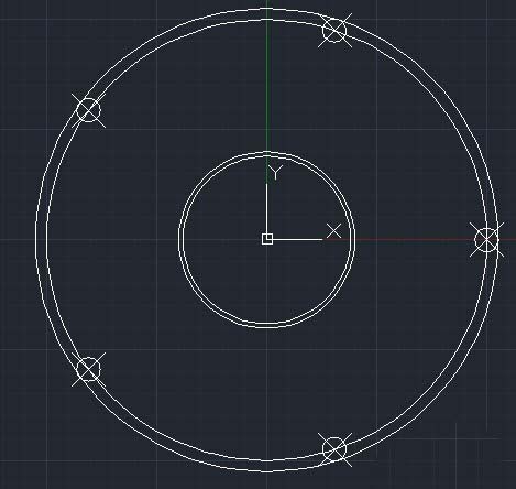 CAD如何绘制轮盘平面图