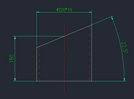 CAD斜截圆管放样下料的教程