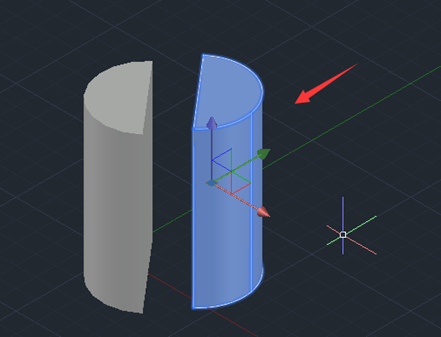 CAD怎么剖切圆柱体
