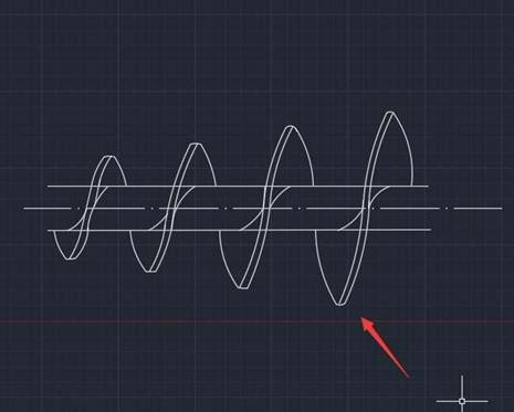 CAD绘制挤出机螺杆平面图的教程