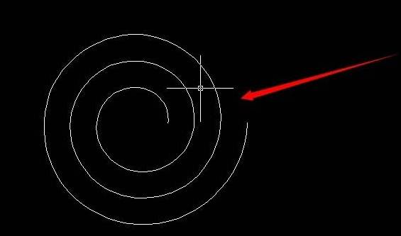 CAD怎么绘制平面螺旋线