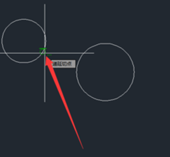 CAD如何绘制与两个圆同时相切的圆