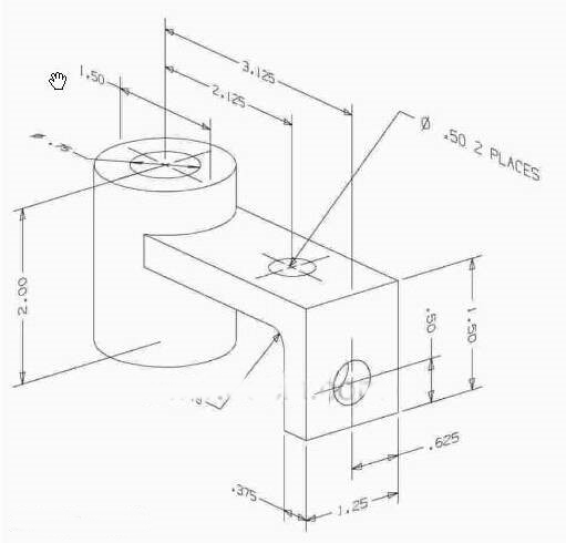 CAD绘制机械零件三维实体