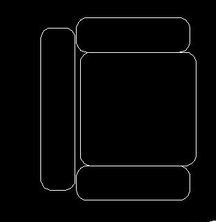 CAD怎么绘制沙发平面图？