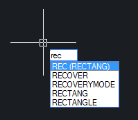 CAD矩形快捷键