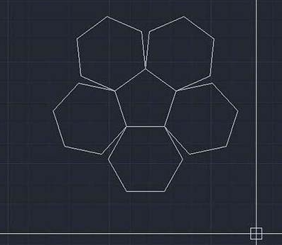 CAD如何使六邊形對齊到五邊形上？