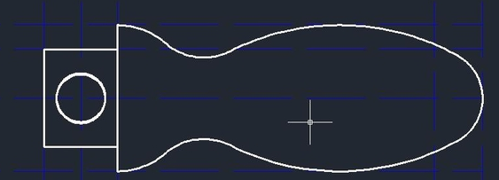 CAD如何设计简单的手柄？