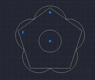 CAD中绘制花朵的简单方法