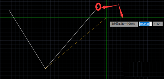 CAD标注大于180°角的方法